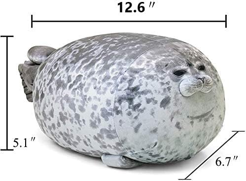 (Pack of 3) Chubby Blob Seal Pillow,Stuffed Cotton Plush Animal Toy Cute Ocean Small(13 in)