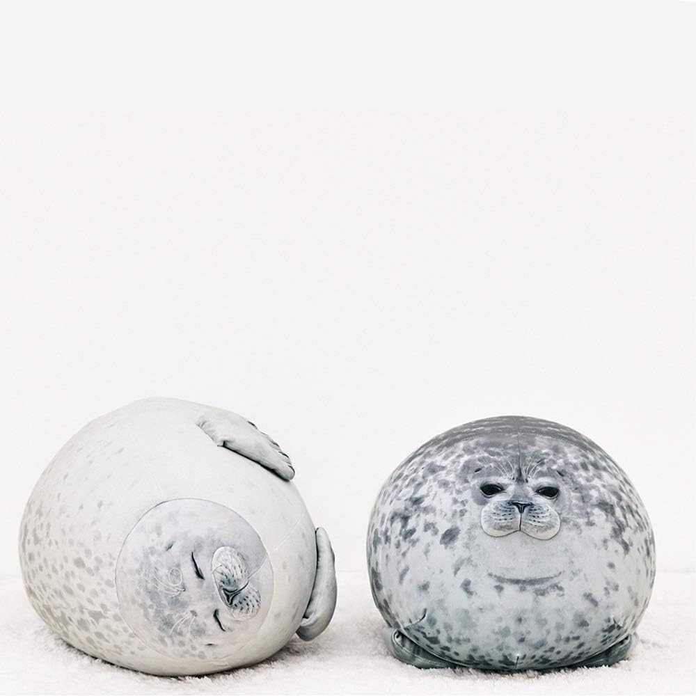 (Pack of 3) Chubby Blob Seal Pillow,Stuffed Cotton Plush Animal Toy Cute Ocean Small(13 in)