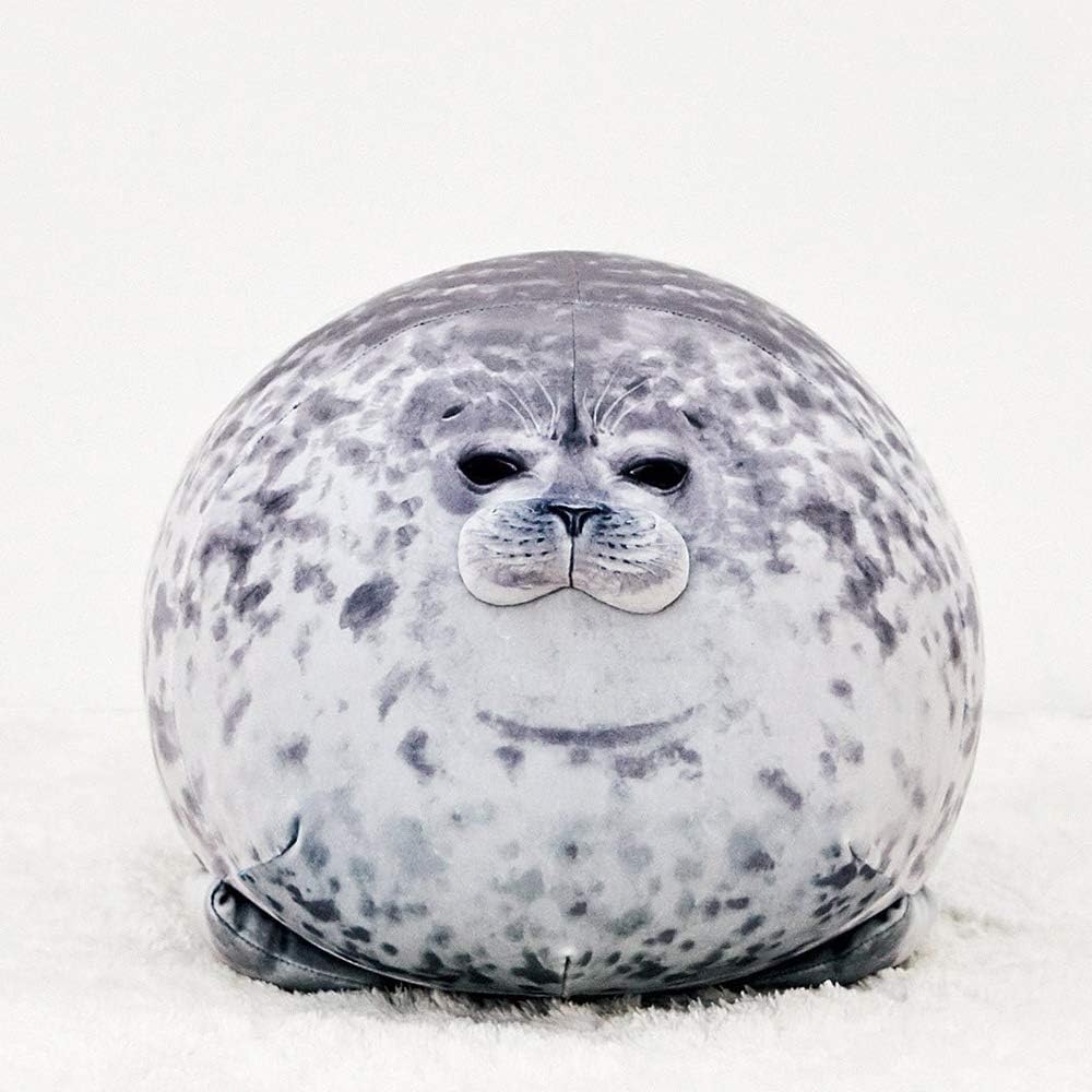 (Pack of 3) Chubby Blob Seal Pillow,Stuffed Cotton Plush Animal Toy Cute Ocean Small(13 in)