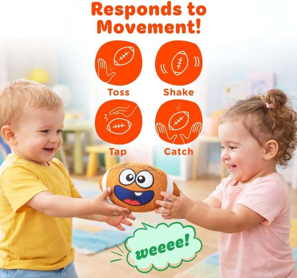 (Pack of 3) Hilariously Interactive Toy with Music & Sound Effects for Boy & Girl | Ball for Toddler & Baby | 6, 12, 18+ Months | 1, 2, 3+ Year Old