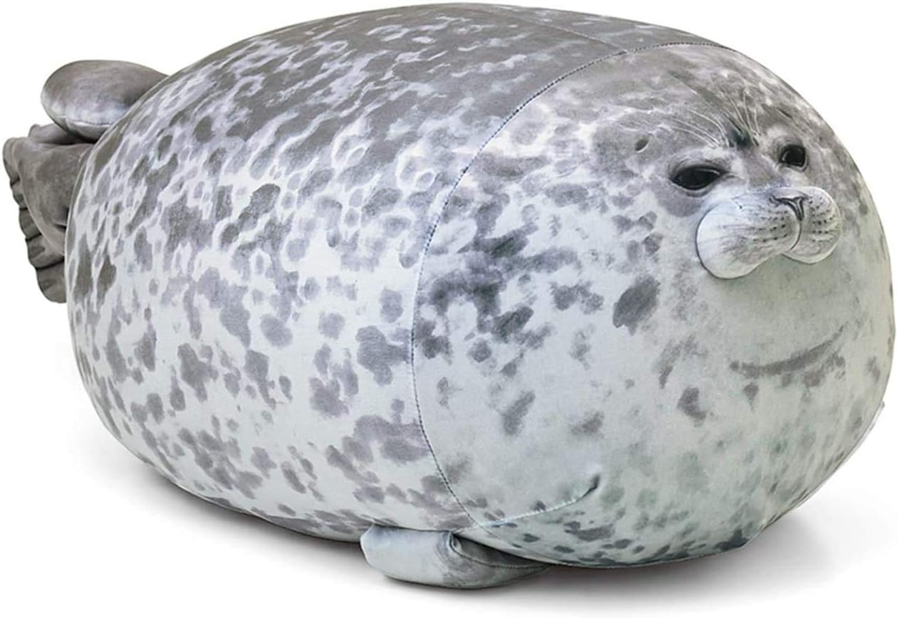 (Pack of 3) Chubby Blob Seal Pillow,Stuffed Cotton Plush Animal Toy Cute Ocean Small(13 in)