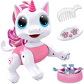 (Pack of 4) Pets Unicorn Toy for Girls and Boys - Remote Control Robot Toys with Interactive Hand Motion Gestures, STEM Programmable Treats, Walking, Dancing Robot Unicorn Kids Toy (Pink)