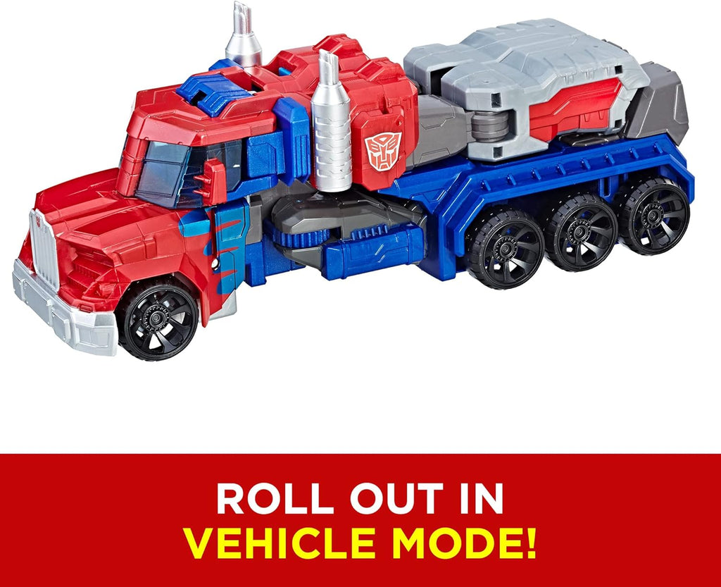 (Pack of 4) Heroic Optimus Prime Action Figure - Timeless Large-Scale Figure, Changes into Toy Truck - Toys for Kids 6 and Up, 11-inch