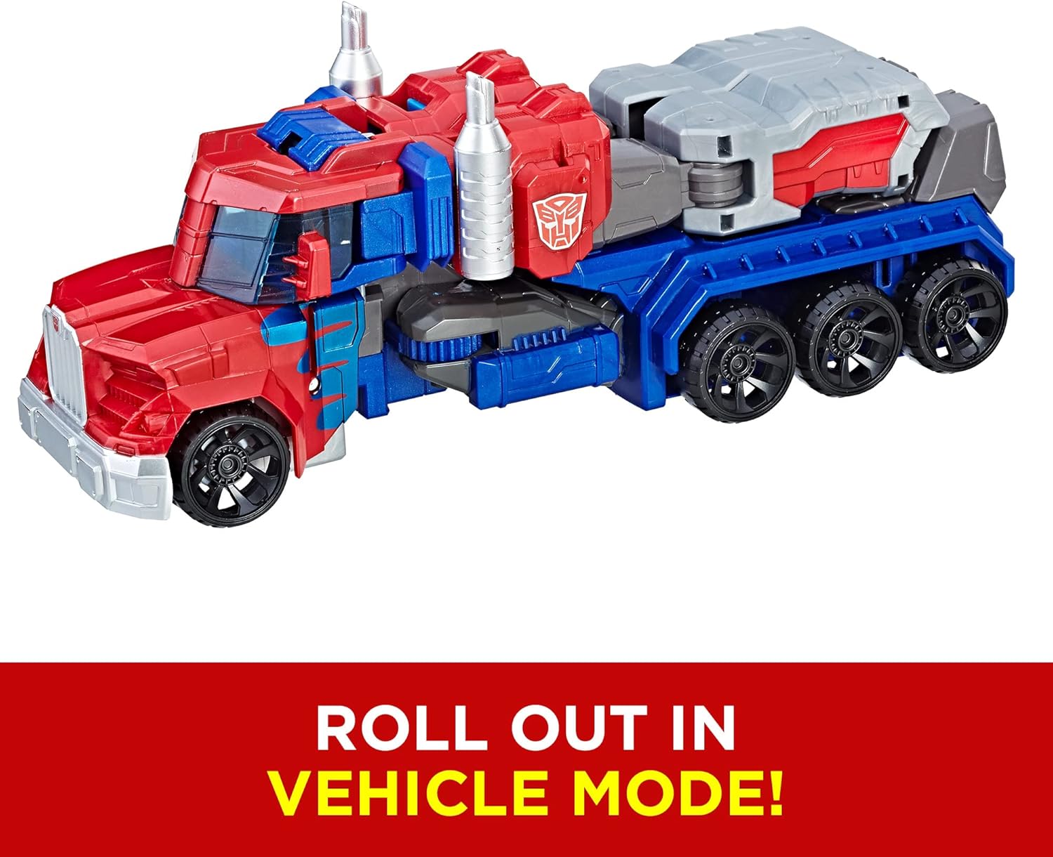 (Pack of 4) Heroic Optimus Prime Action Figure - Timeless Large-Scale Figure, Changes into Toy Truck - Toys for Kids 6 and Up, 11-inch