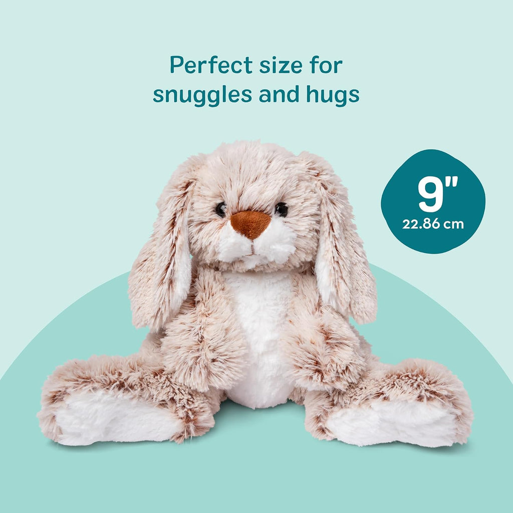 (Pack of 4)Burrow Bunny Stuffed Animal Plushie with Big Feet, Floppy Ears & Fluffy Tail, Adorable Pretend Play Toddler Toys for Girls & Boys 3+