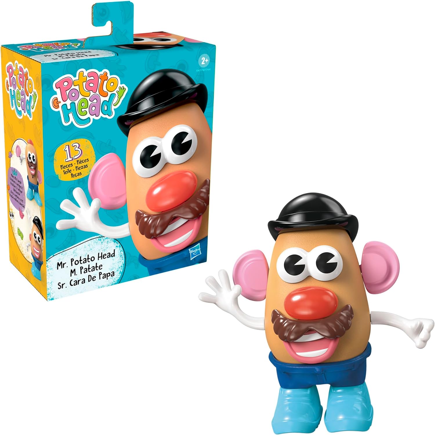 (Pack of 5) Mr. Potato Head Set with 13 Parts and Pieces, Toddler and Preschool Toys for 2 Year Old Boys and Girls