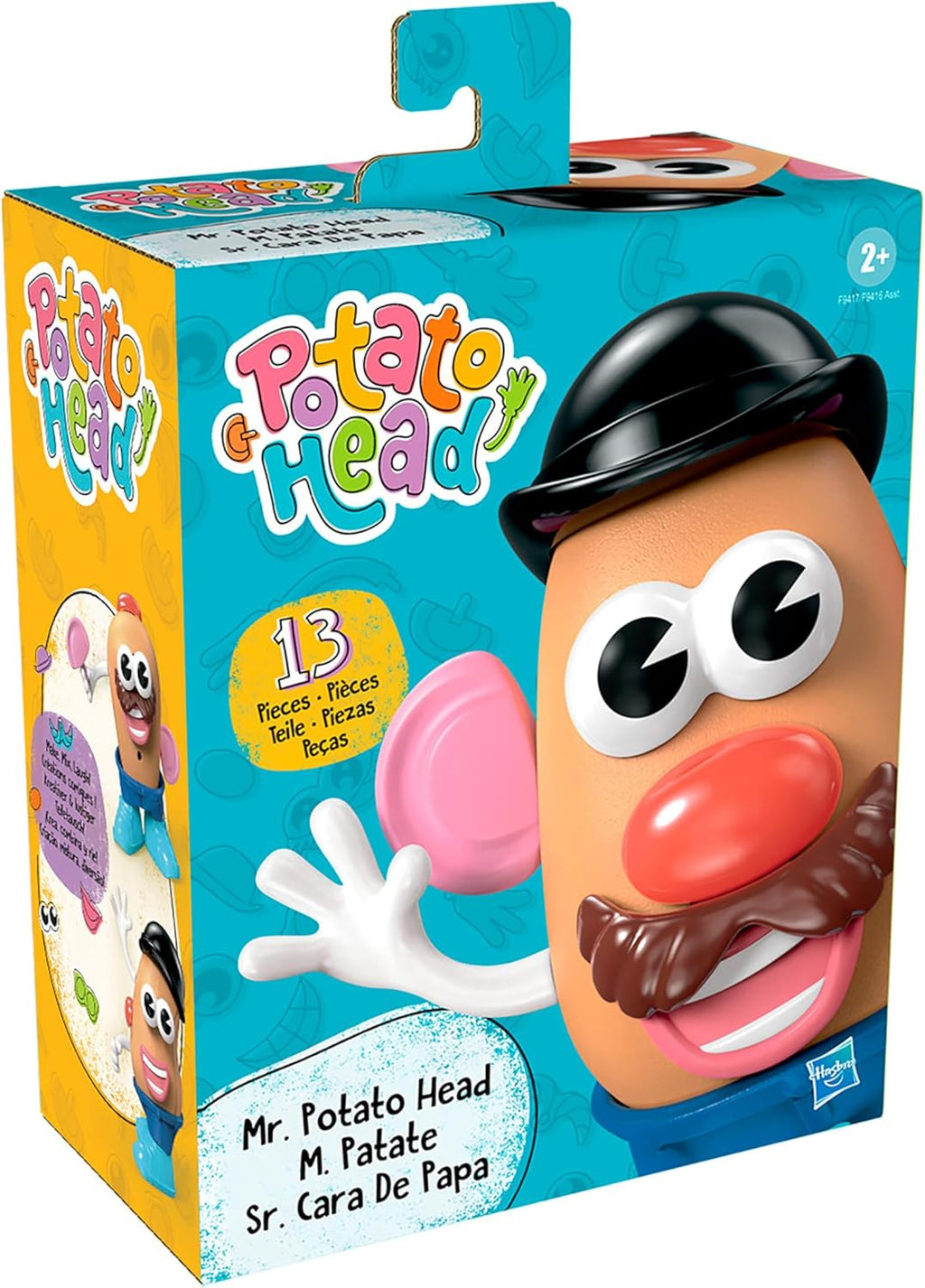 (Pack of 5) Mr. Potato Head Set with 13 Parts and Pieces, Toddler and Preschool Toys for 2 Year Old Boys and Girls