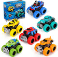 (Pack of 9)Monster Truck Toys for Kids, 6 Pack Friction Powered Push and Go Cars
